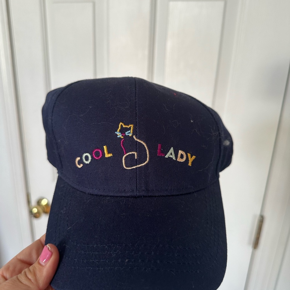 Cool Cat Lady Navy Cap